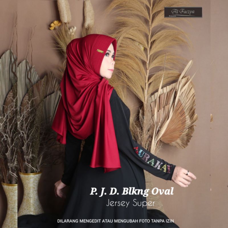 pasmina oval jersey by alfaezya