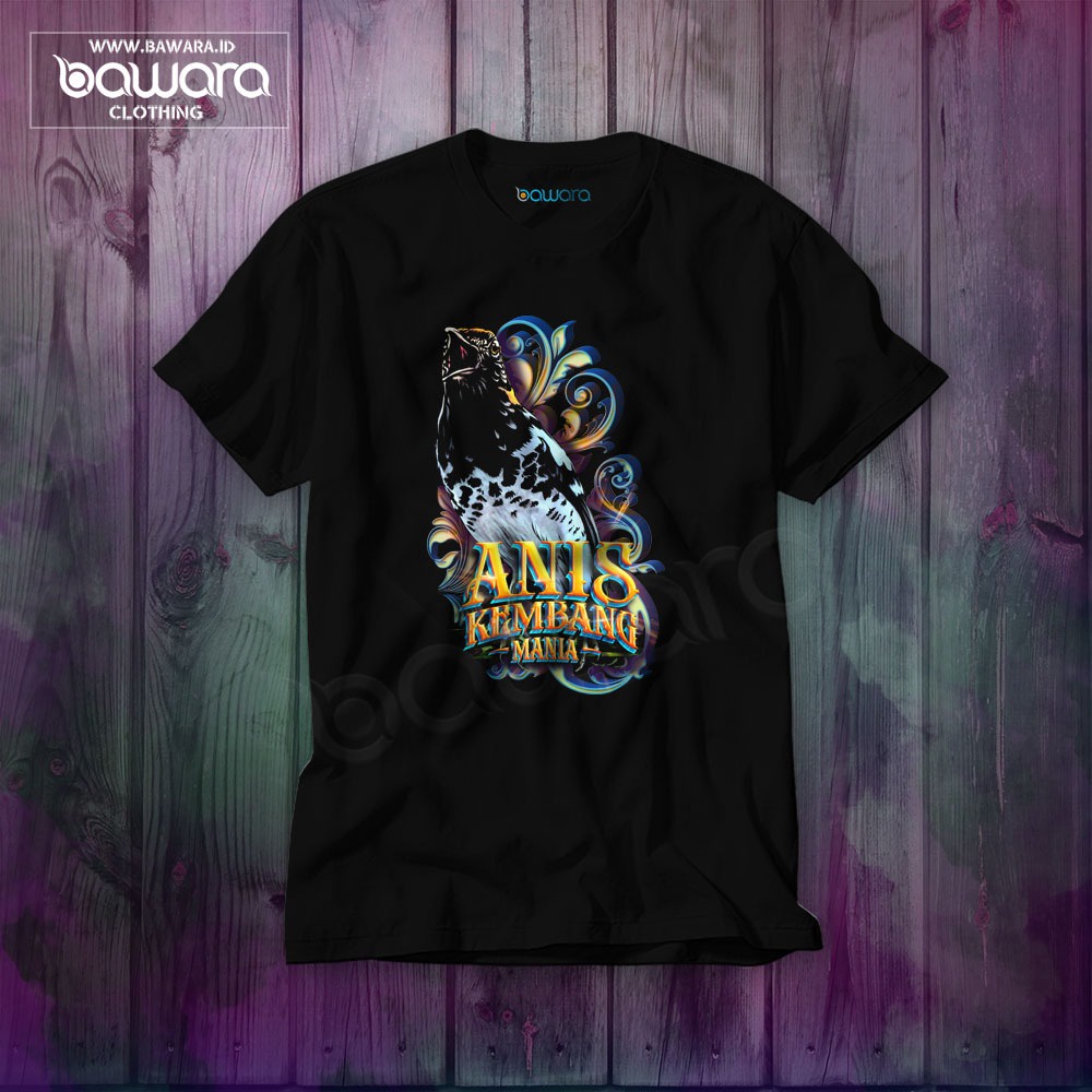Bawara Kaos Kicaumania Burung Anis Kembang 3D Punglor Floral Kaos Pria Dewasa Bisa Bayar Di Tempat