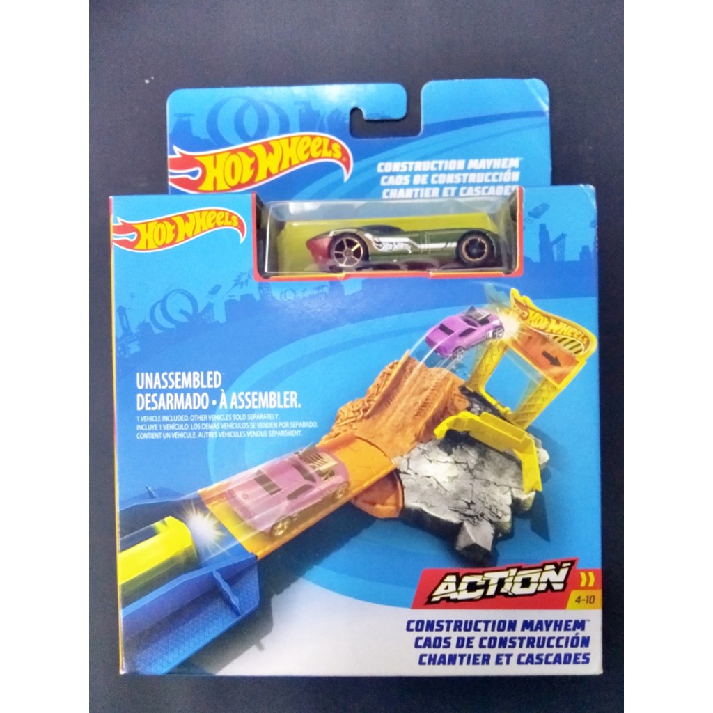 Hot Wheels Construction Mayhem Track Pelontar Mainan Mobil-mobilan anak track hotwheels