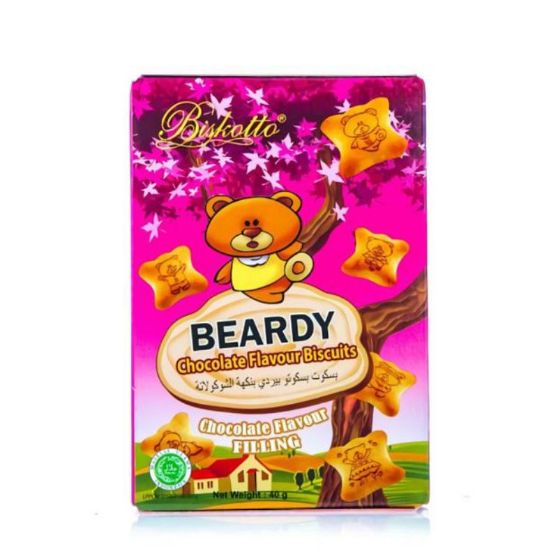 Beardy Biskuit Coklat Hello Panda Cemilan Anak Murah 40gr