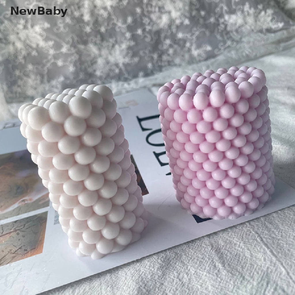 NewBaby Geometric Cylindrical Scented Candle Silicone Mold Atmosphere Decoration ID