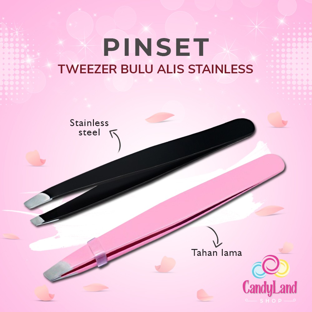 Jual Pinset Penjepit Pencabut Bulu Mata Alis Ujung Miring Stainless Slant Tweezer Shopee Indonesia