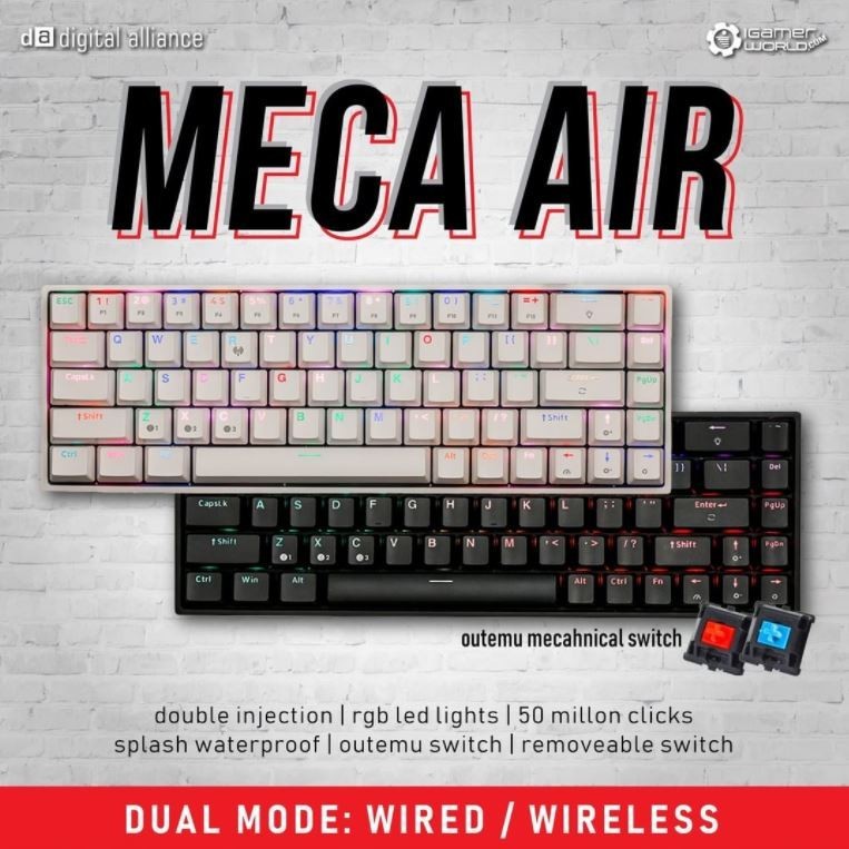 Digital Alliance Meca Air RGB LED Light Gaming Keyboard