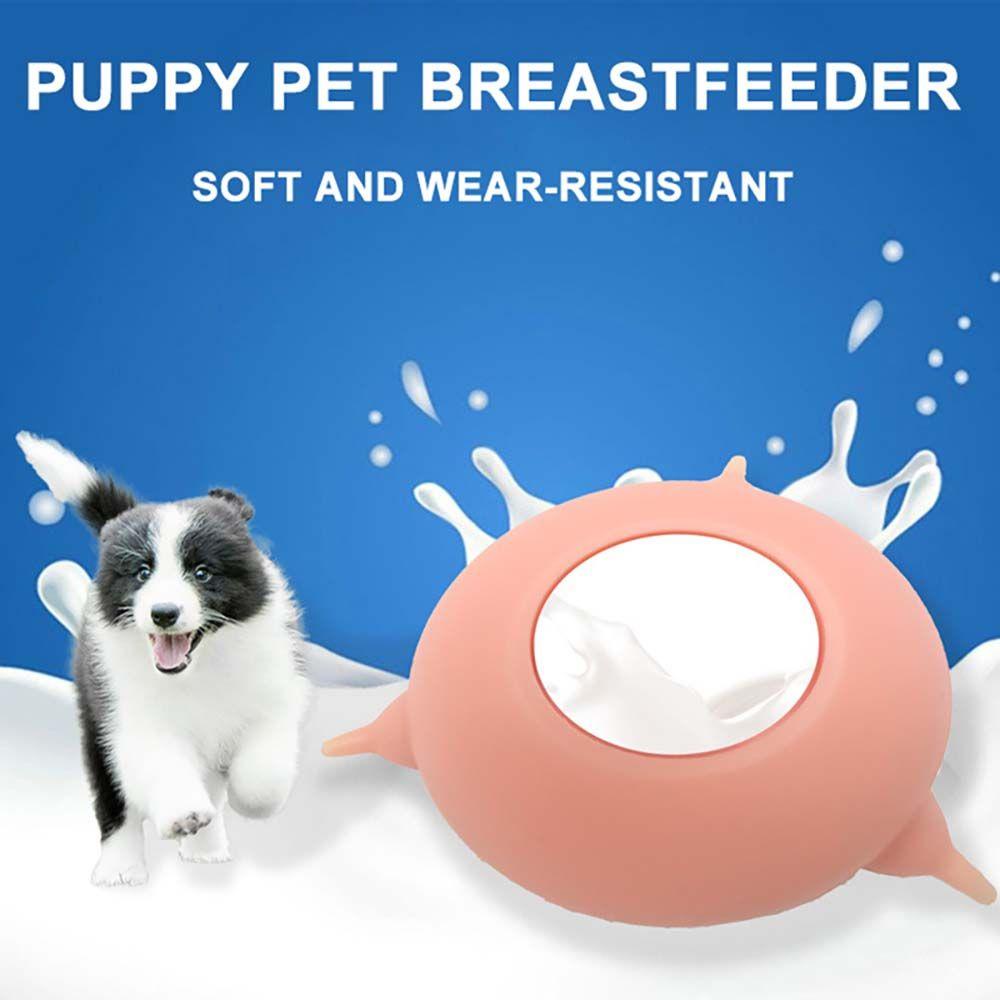 [Elegan] Pet Feeder Portable Silicone Puppy Nursing Station Kittle Puppy Mangkuk Air Peliharaan Untuk Susu Baru Lahir Feeder