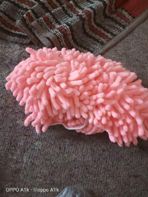 Kain Pel Sarung Kaki Micro Fiber Permbersih Lantai