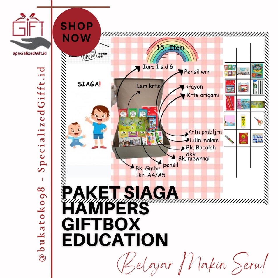 

Paket Siaga - Hampers Education Box Kado Bagus Untuk Orang Spesial