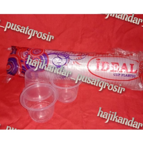 Cup gelas Plastik IDEAL/IDOLA 10 Oz Tanpa Tutup