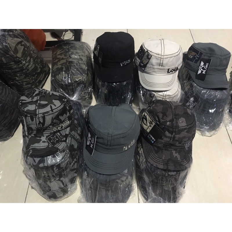 TOPI KOMANDO BORDIR JAHIT RANTAI 1 KODI (20 pcs)