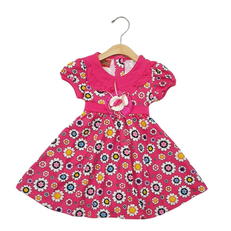 DRESS FASHION ANAK PEREMPUAN 2-4 TAHUN MOTIF BUNGA