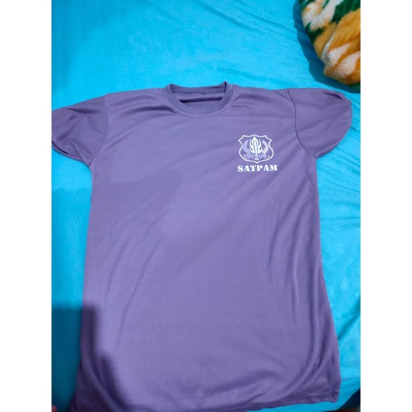 Kaos coklat dalaman satpam | security