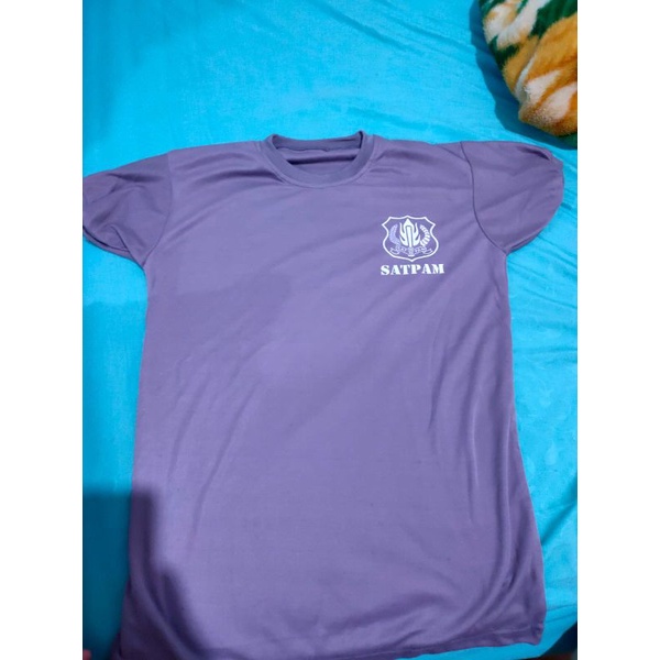 Kaos coklat dalaman satpam | security