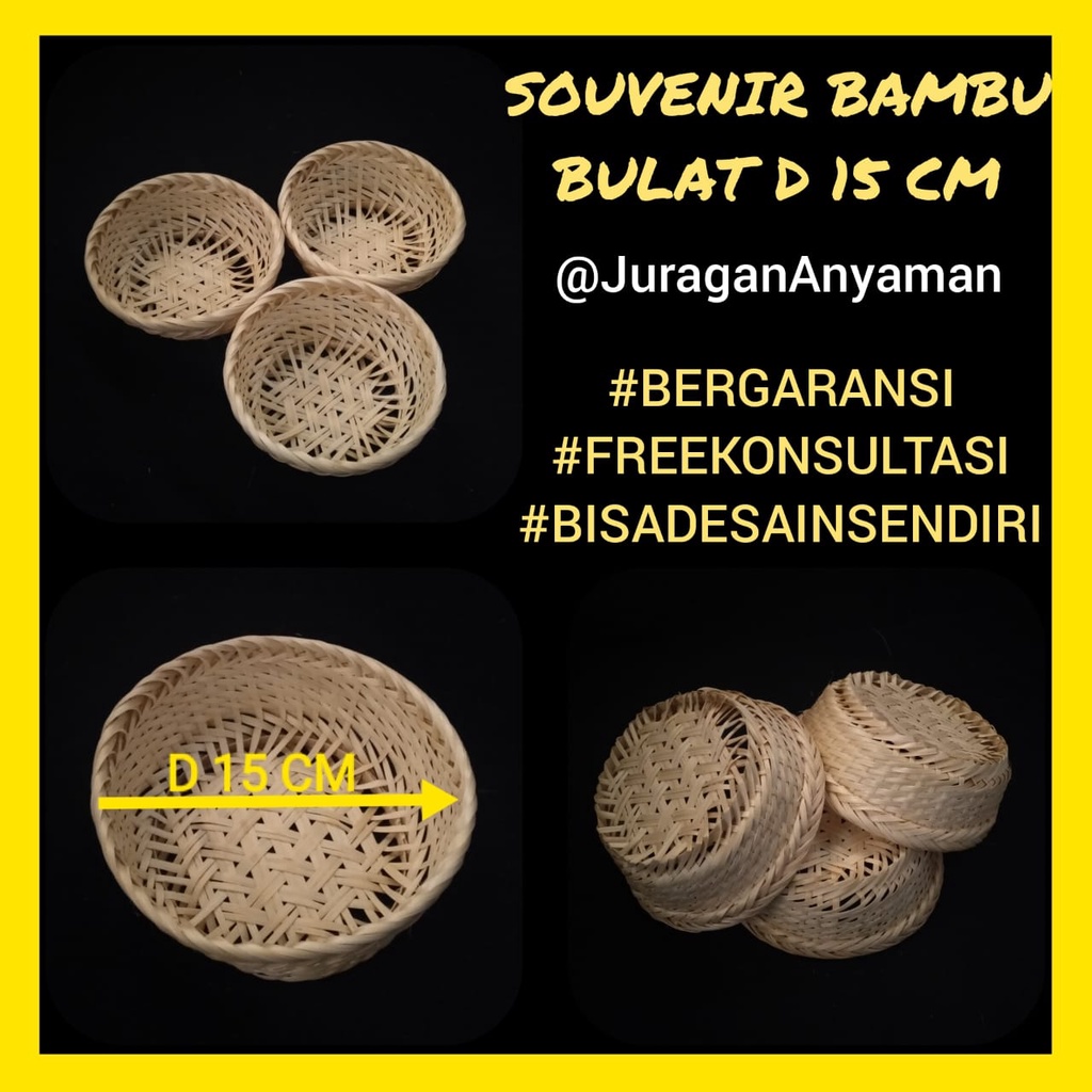 

Souvenir Anyaman Bambu Bulat Cantik Lucu untuk Souvenir Pernikahan - Hampers Pernikahan - Souvenir Idul Fitri - Souvenir Natal - Souvenir Imlek - Souvenir Tahun Baru - Souvenir Ulang Tahun - Souvenir Aqikah