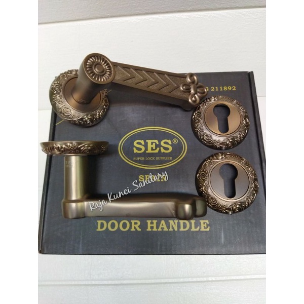 Handle Pintu Roses SES Spain Antique Brass/Gagang Pintu/Pegangan Pintu