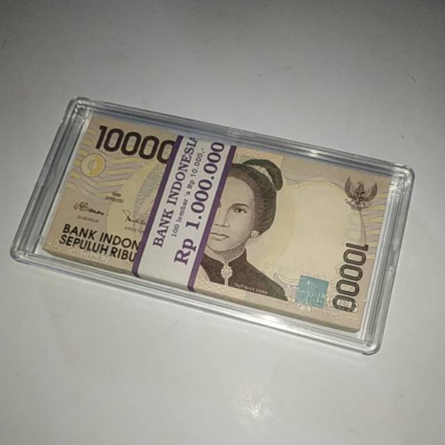 (Bagus) Uang kuno 10rb 10000 rupiah cut nyak dien tahun 1998