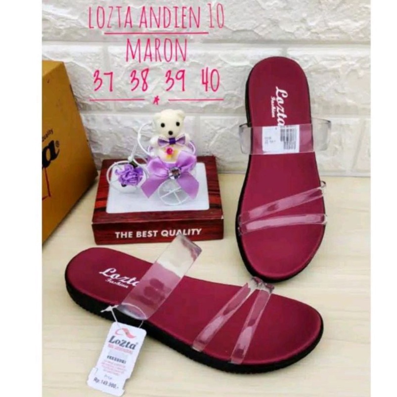 Sandal andien/Sandal kaca/Sandal lozta/Sandal cewek /Sandal kekinian