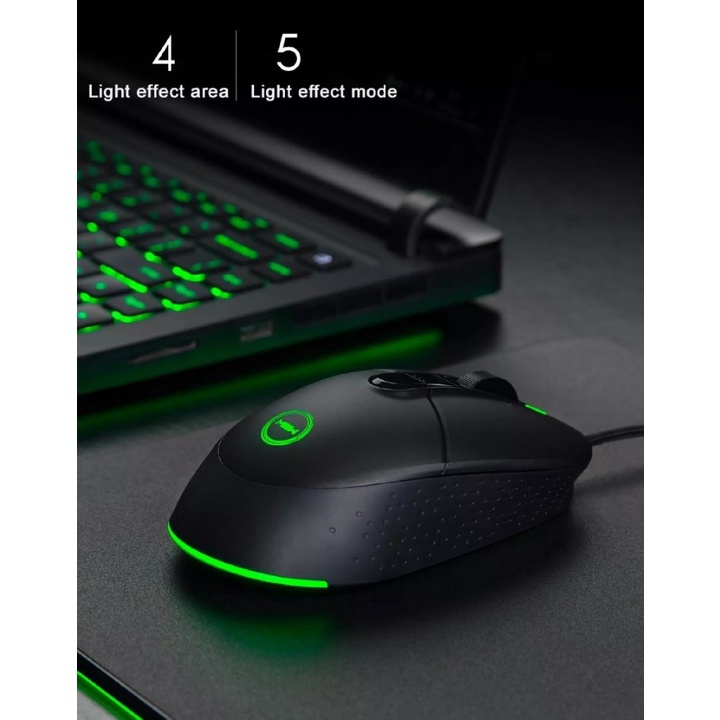 46 MIIIW 700G MWGM01 - Wired Mouse Gaming 7200DPI 6 Button RGB Colourful