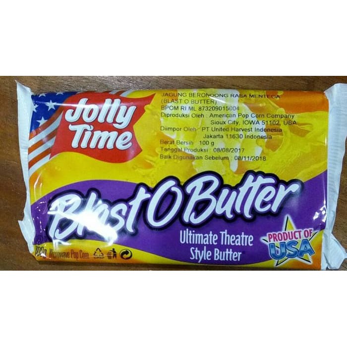 

Promo Popcorn Jolly Time " Blast O Butter" ~ kp764