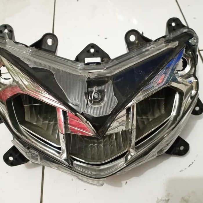 lampu depan reflekor aerox 125 led original minus mika atu kaca pecah