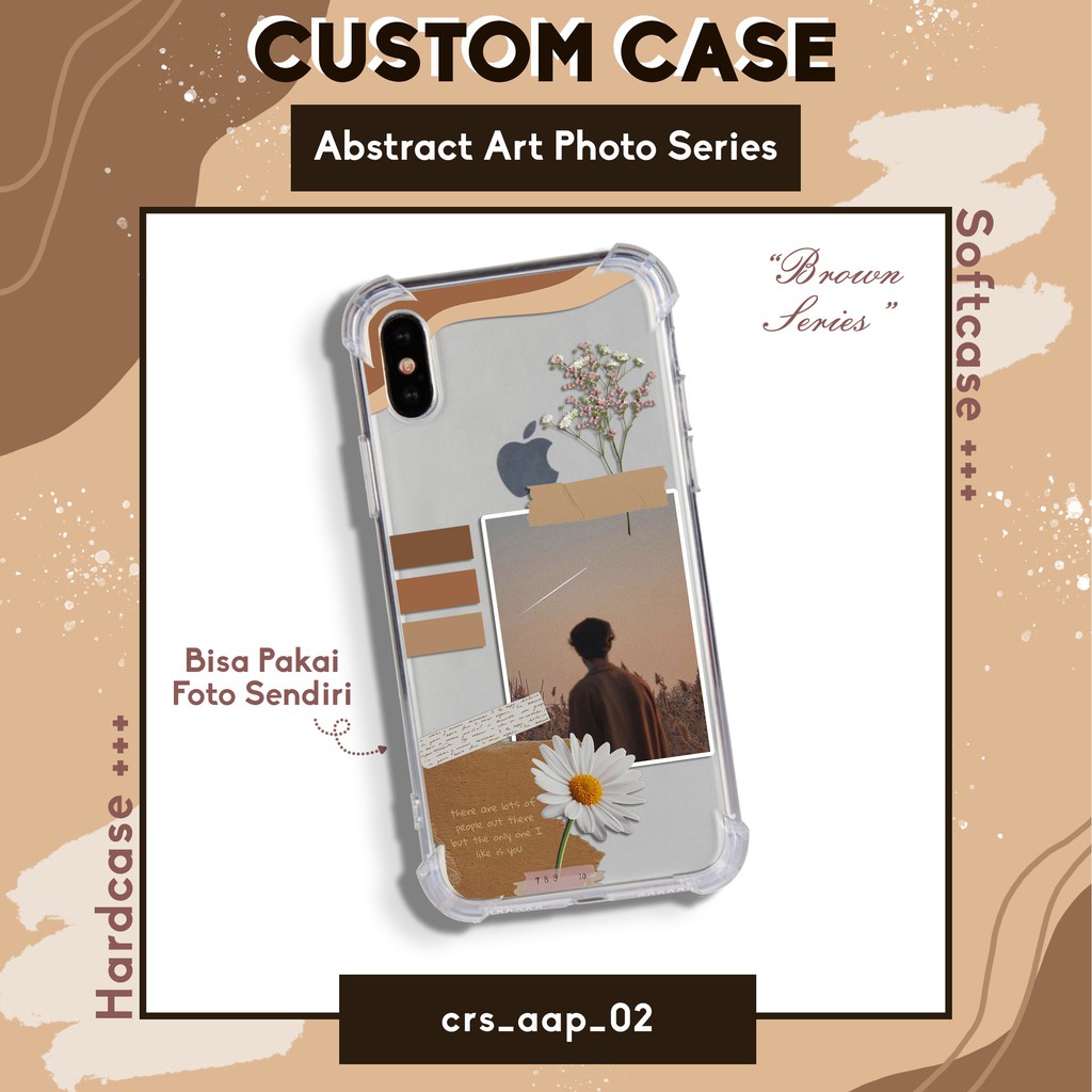 Softcase Custom Desain Abstract Art Photo Bebas Pakai Foto Anticrack / Blackmatte
