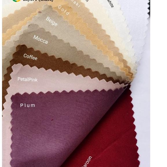 [KODE FZESZ] Bahan Kain Katun Jepang Polos Meteran / Kain Sprei / Kain Masker