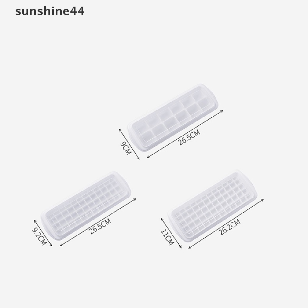 Sunshine Cetakan Es Batu 12 / 48 / 60 Sekat Bahan Plastik Untuk Cocktail