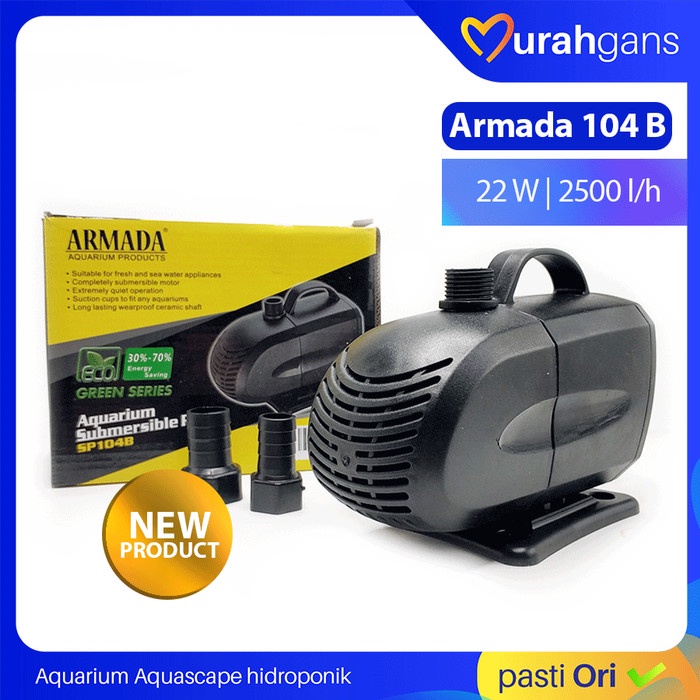Armada 104B Pompa Air Celup Aquarium Kolam Low Watt Armada 104 B