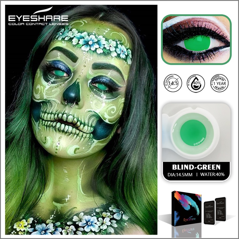 [✅COD] Softlens / Kontak Lensa berwarna anime cosplay game halloween Costumes series softlens mata korea normal minus (0.00) white mesh red/CRAZY softlens mata kucing color free lenscase