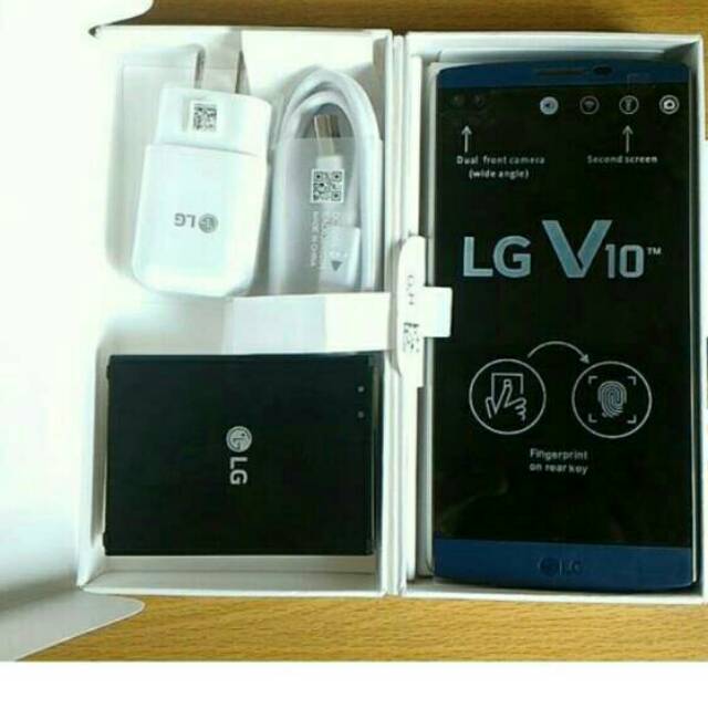 LG V10- 64GB-RAM 4GB-PULSET BLU-BLACK SECEND MULUS LIKE ORIGINAL