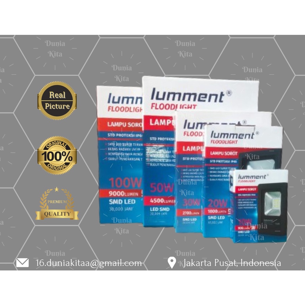 Lampu Sorot/Flood Light Lumment SMD LED 10 Watt/30 Watt/50 Watt/100Watt