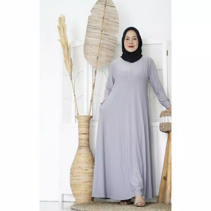 Gamis Jersey Polos SUPER JUMBO XXXL