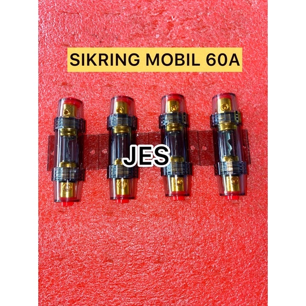 Sikring Audio mobil 60A Tabung/Sikring Tabung Mobil/Fuse Sikring mobil