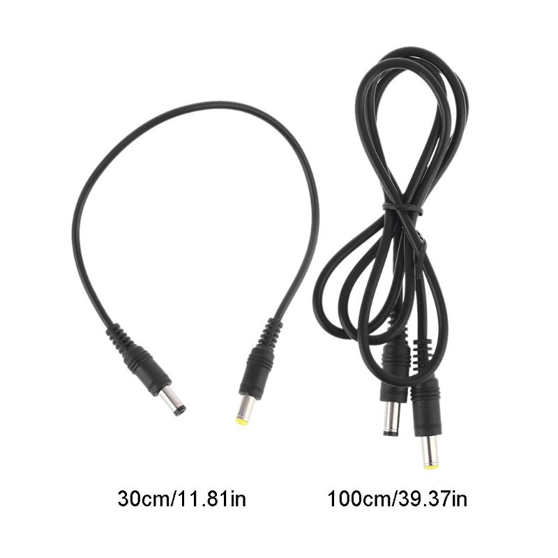 VIVI   Universal DC Power Plug 5.5 x 2.1mm Male To 5.5 x 2.5mm Male Adapter Extension Power Supply Cable For LED CCTV Camera Laptop