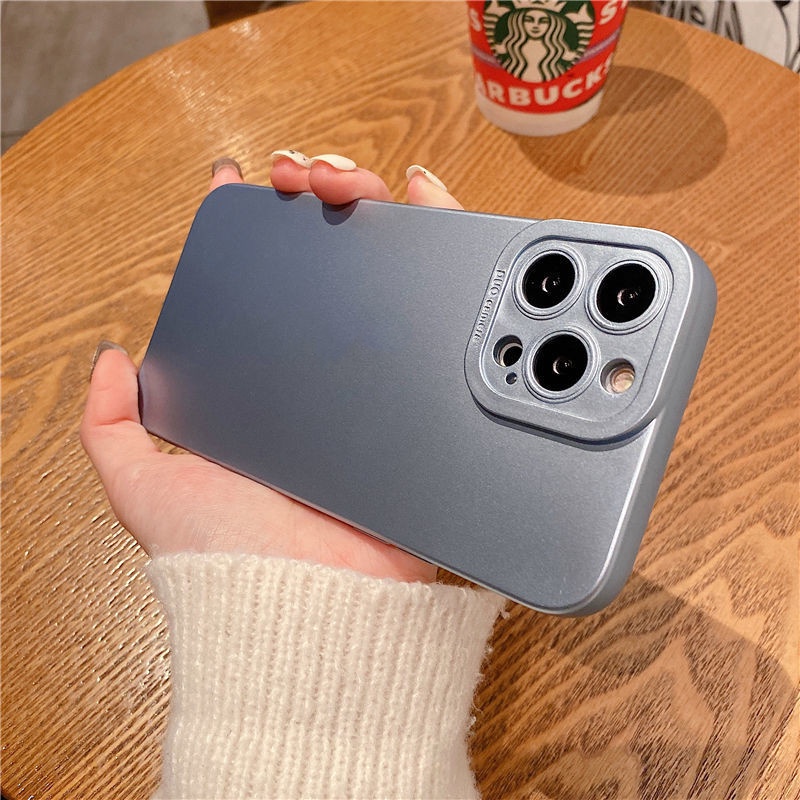 Casing Soft Case Karet Frosted Electroplated Anti Jatuh Untuk IPhone X / XR / XS / 11 / 12 / 13 PRO MAX