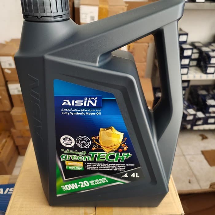 Oli Aisin 0W 20 API SN+/CF Fully Synthetic isi 4 ltr ASLI