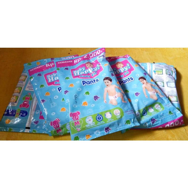 Pampers baby happy renceng M/6pcs