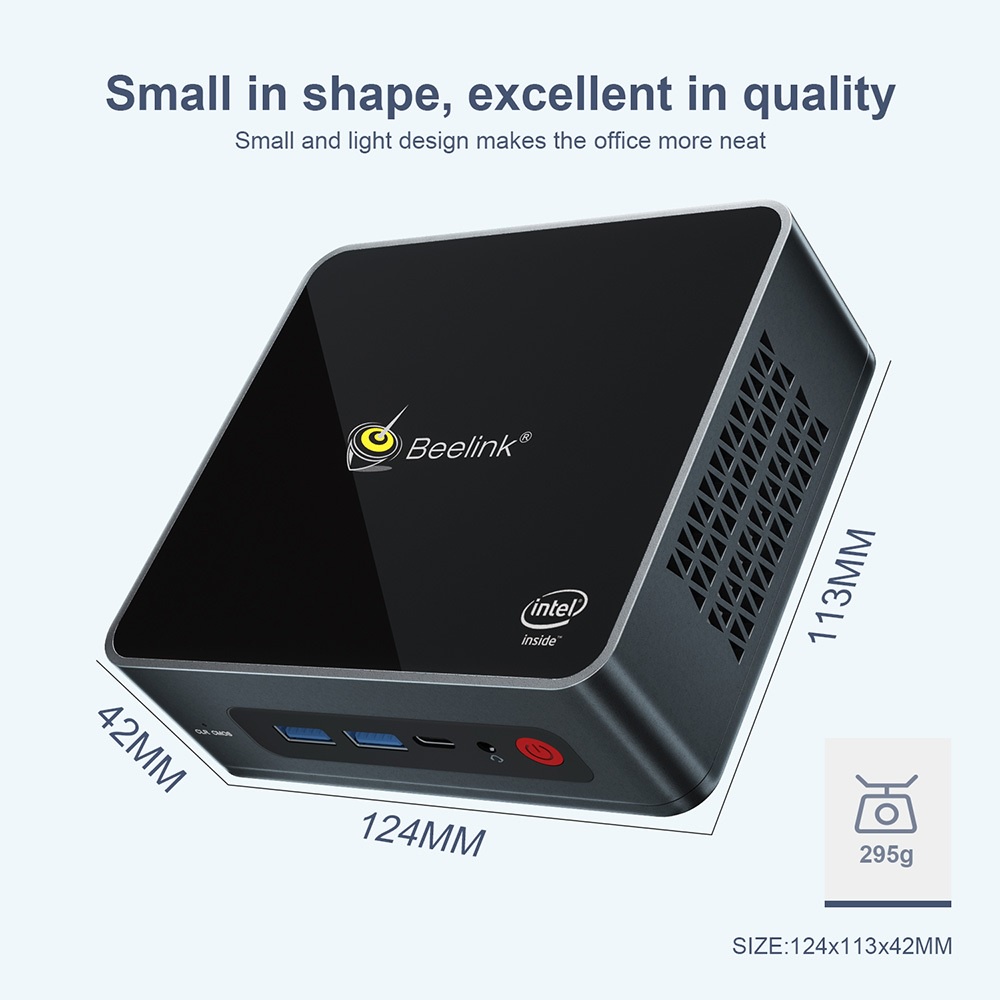 BEELINK U59 MINI PC - Intel Jasper Lake 11th Gen Celeron N5095 - Mini PC Ekonomis dari BEELINK dengan Intel 11th Gen Processor &amp; Support WIndows 11