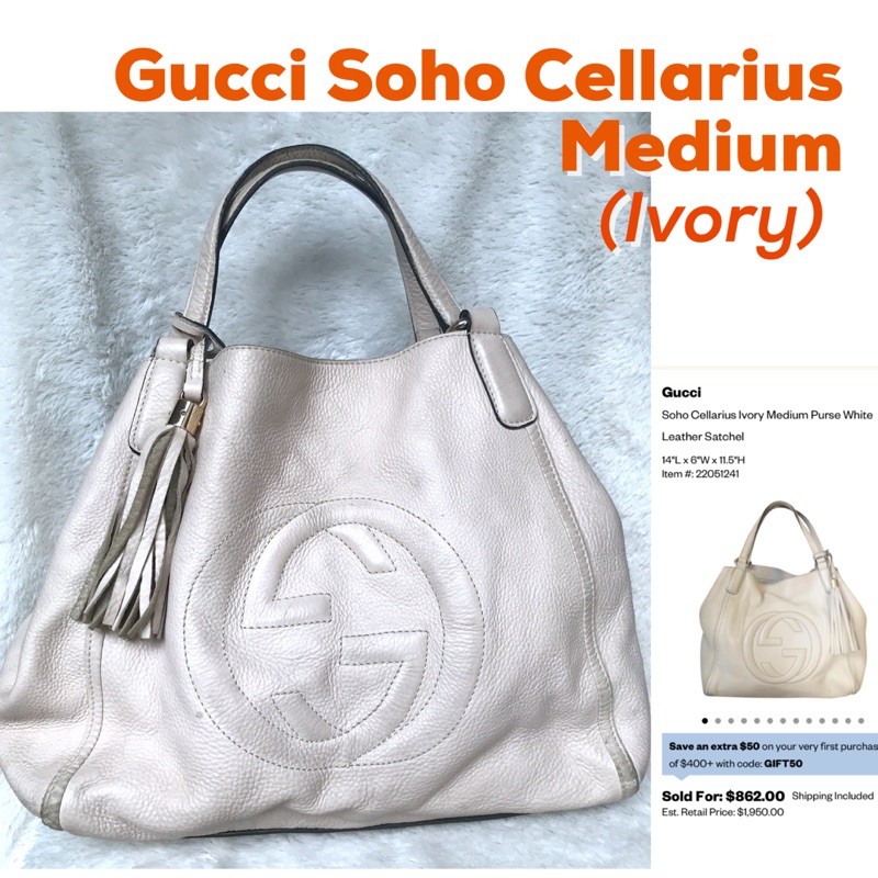 sale tas gucci cellarius tote shoulder bag second preloved bekas