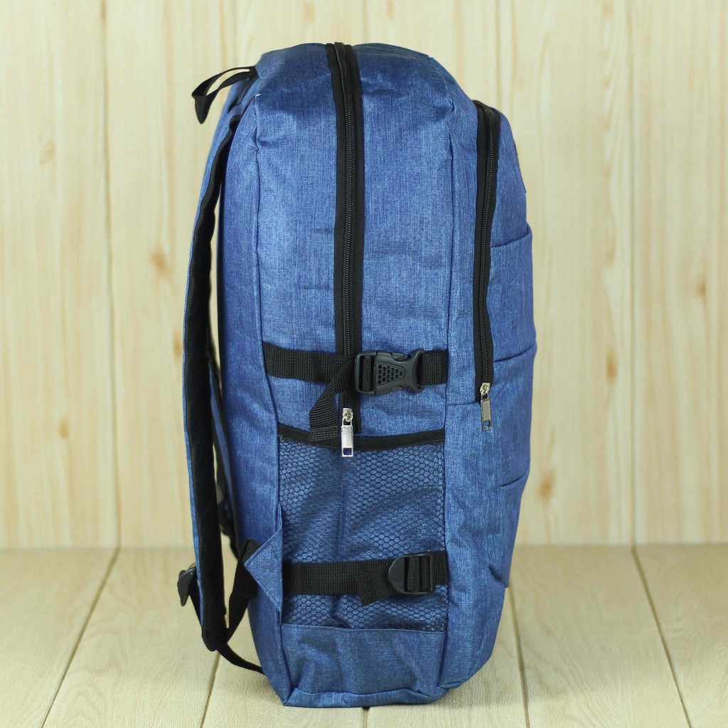 Tas Gendong Cowok Pria Enigma 4 Sap Biru Ransel Sekolah Kuliah Kerja Kece Keren Berkualitas
