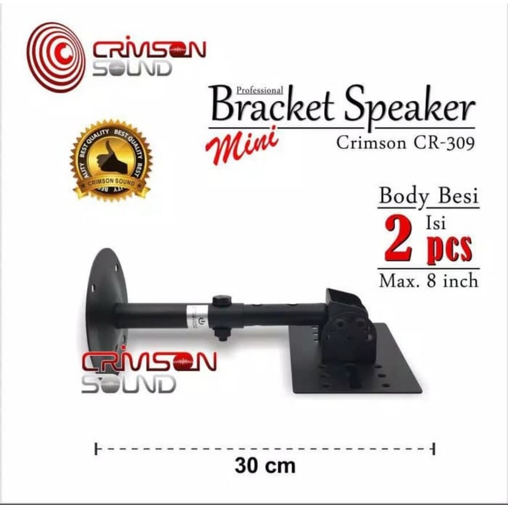 BRACKET SPEAKER CRIMSON CR 302 HARGA SEPASANG