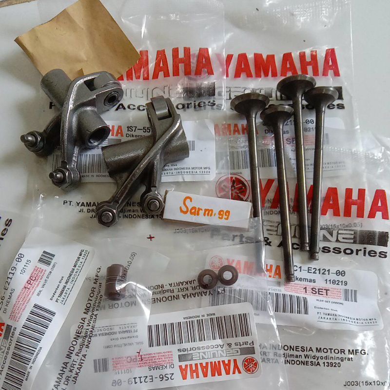 Platuk Klep In Ex Plus Klep Set Seal Klep Jupiter MX Old MX New Vixion Kualitas ORI.