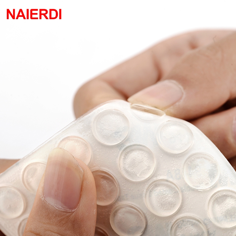 NAIERDI Sticker Silikon Bumper Peredam Benturan 50 PCS