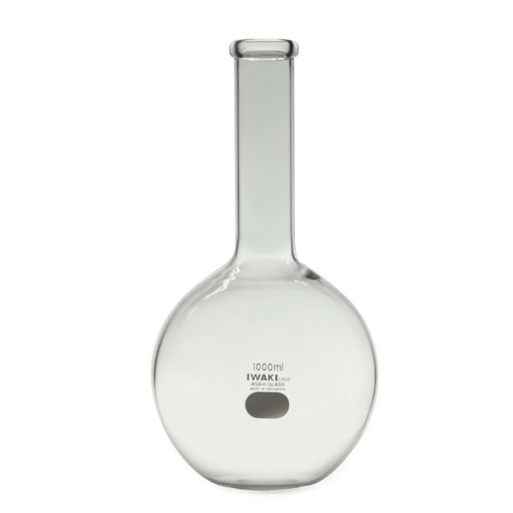 BOILING FLASK 5000ml. Flat Bottom. Narrow Neck. IWAKI