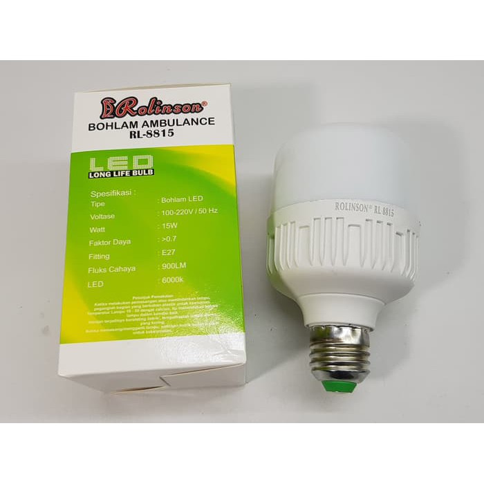 Lampu LED CAPSUL 15 watt Merk ROLINSON Cahaya cool white