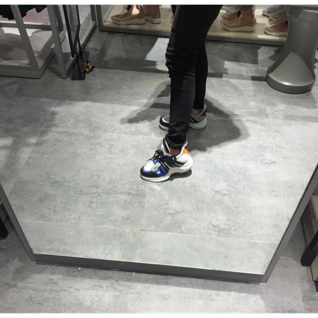 Preloved Second Sepatu Colorbox (Louis Vuitton Look a Like) size 37