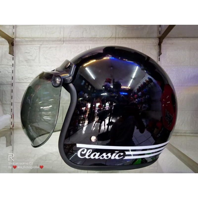 HELM CLASSIC RETRO/JP, VISOR JP CEMBUNG