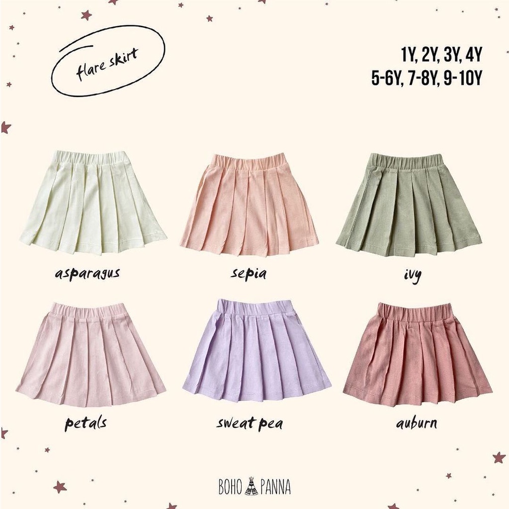 BOHOPANNA FLARE SKIRT / ROK ANAK