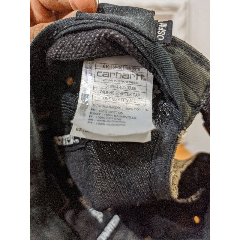 topi carhartt x starter 5 panel camo rare