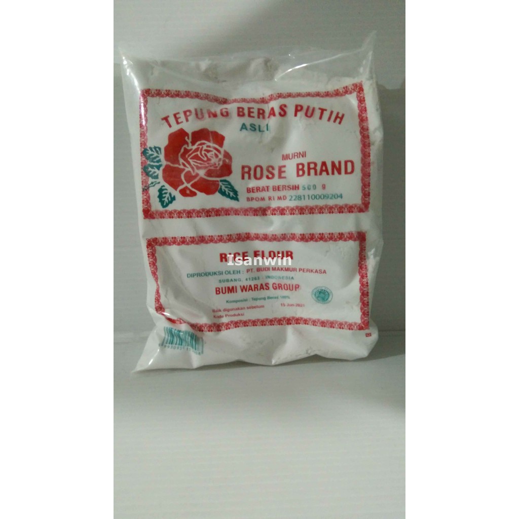 

Tepung Beras Putih cap Rose Brand 500gr