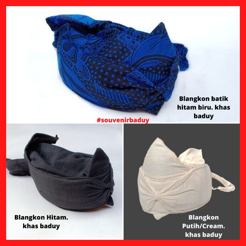 Praktis Tinggal pakai  Blangkon Iket kepala Sunda Baduy