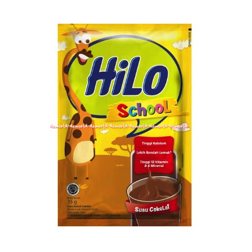 Hilo School Coklat 10sachet Susu Hailo Sachet 10 Sachet Polybag Pouch Susu Hilo School Chocolate Gusset Susu Tinggi Kalsium Untuk Anak Sekolah Hi-Lo